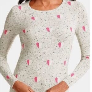 Talbots Pure Cashmere Sweater with Hearts 💕